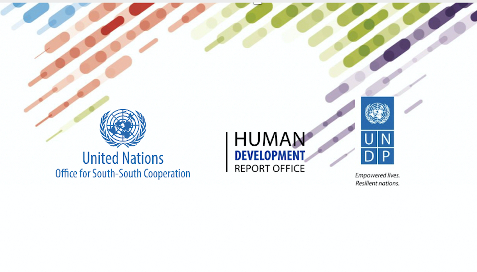 E-Discussion for HDR 2020: Sustainable Human Development Pathways, by 30 April 2020