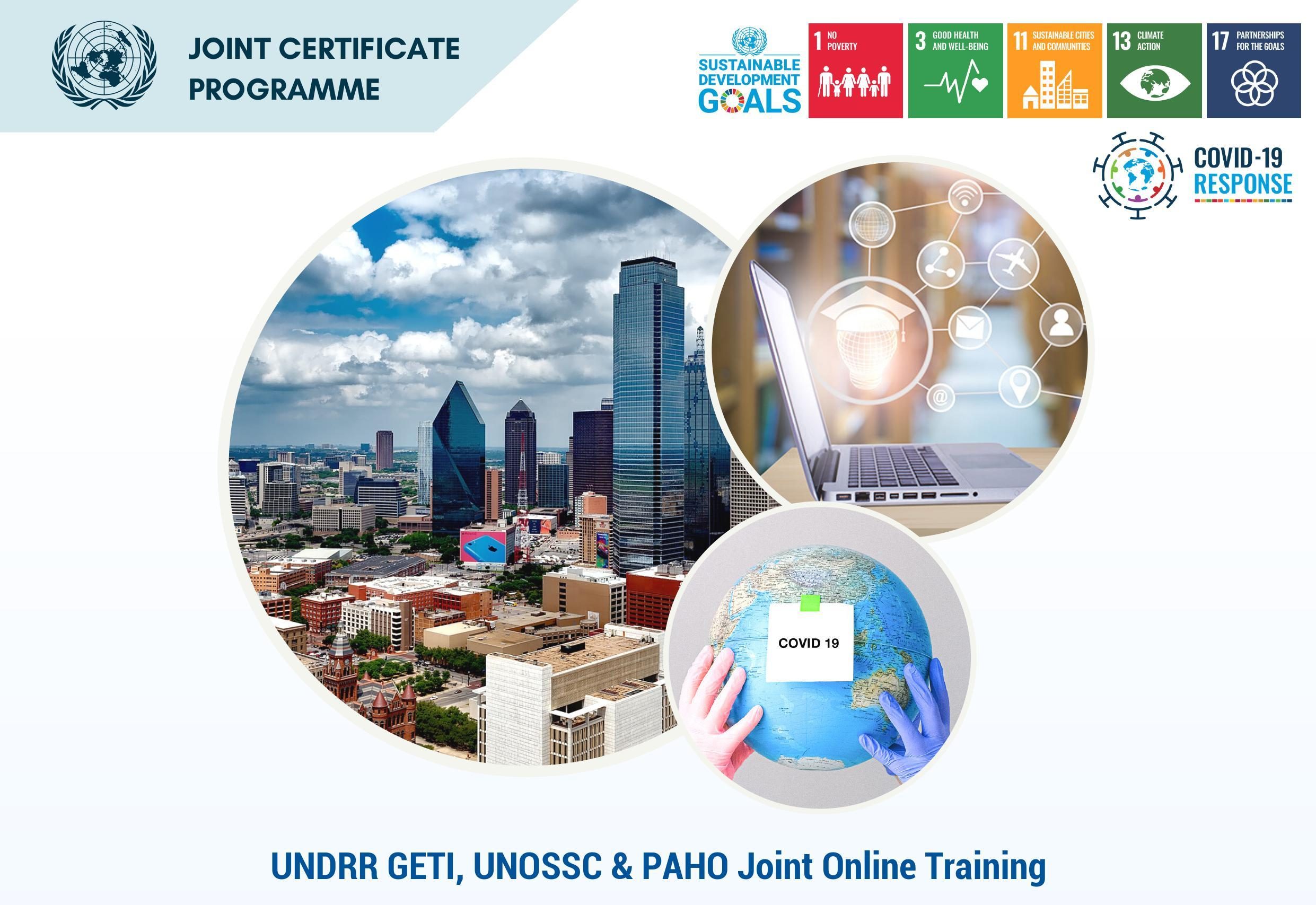 UNDRR GETI, UNOSSC & PAHO Joint Online Training on Making Cities Resilient: 8 September – 6 October