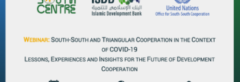 South-South and Triangular Cooperation in the Context of COVID-19 — Lessons, Experiences and Insights for the Future of Development Cooperation