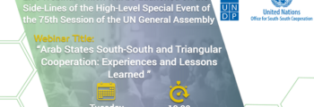 Webinar: Arab States South-South and Triangular Cooperation – Experiences and Lessons Learned