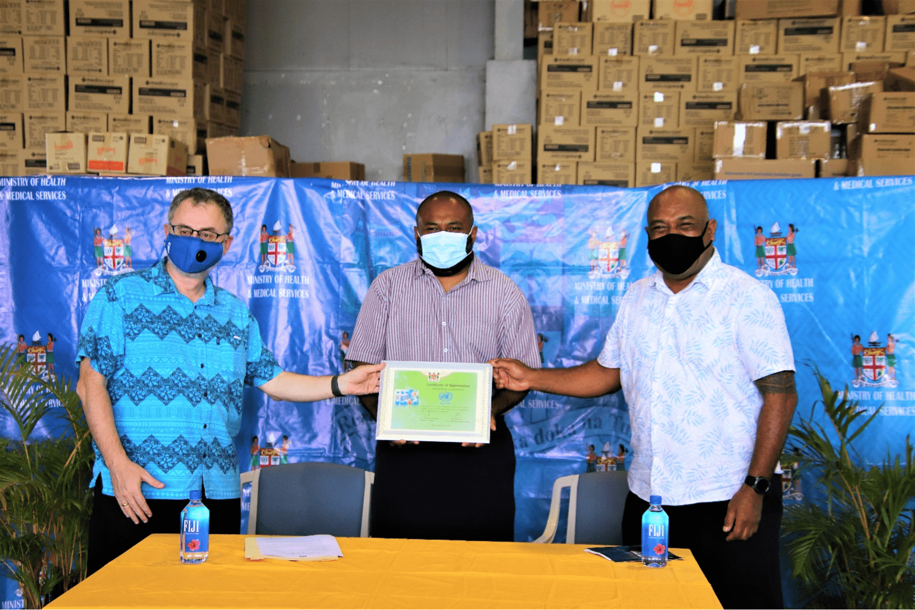 Fiji Receives PPE and Medical Supplies from UNOSSC and its Development Partners