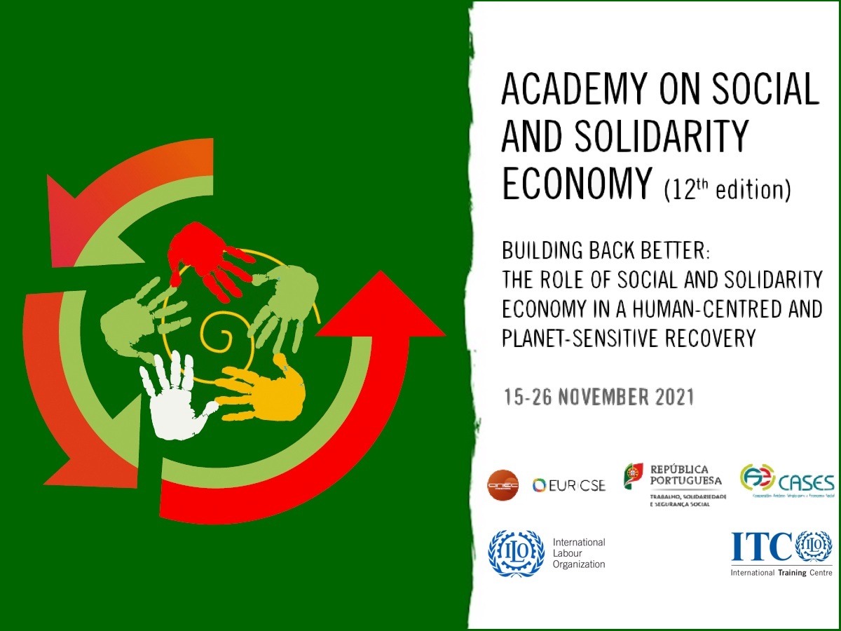 12th ILO Academy on Social and Solidarity Economy – Lisbon, 15-26 November 2021