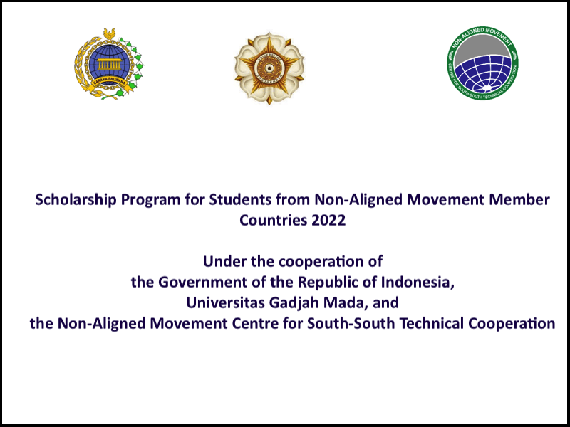 Scholarship Program for Students from Non-Aligned Movement Member Countries, Deadline 8 April 2022