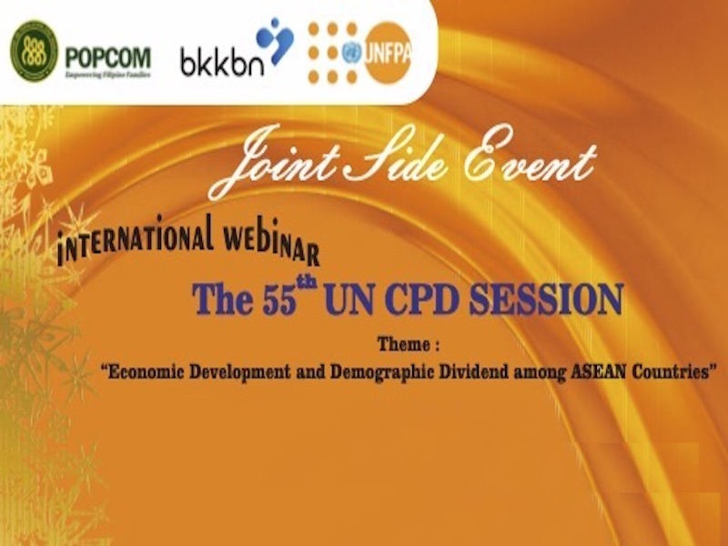 Side Event at the 55th Session of the Commission on Population and Development: Economic Development and Demographic Dividend Among ASEAN Countries.