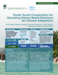 Good Practice Brief: South-South Cooperation for Upscaling Nature