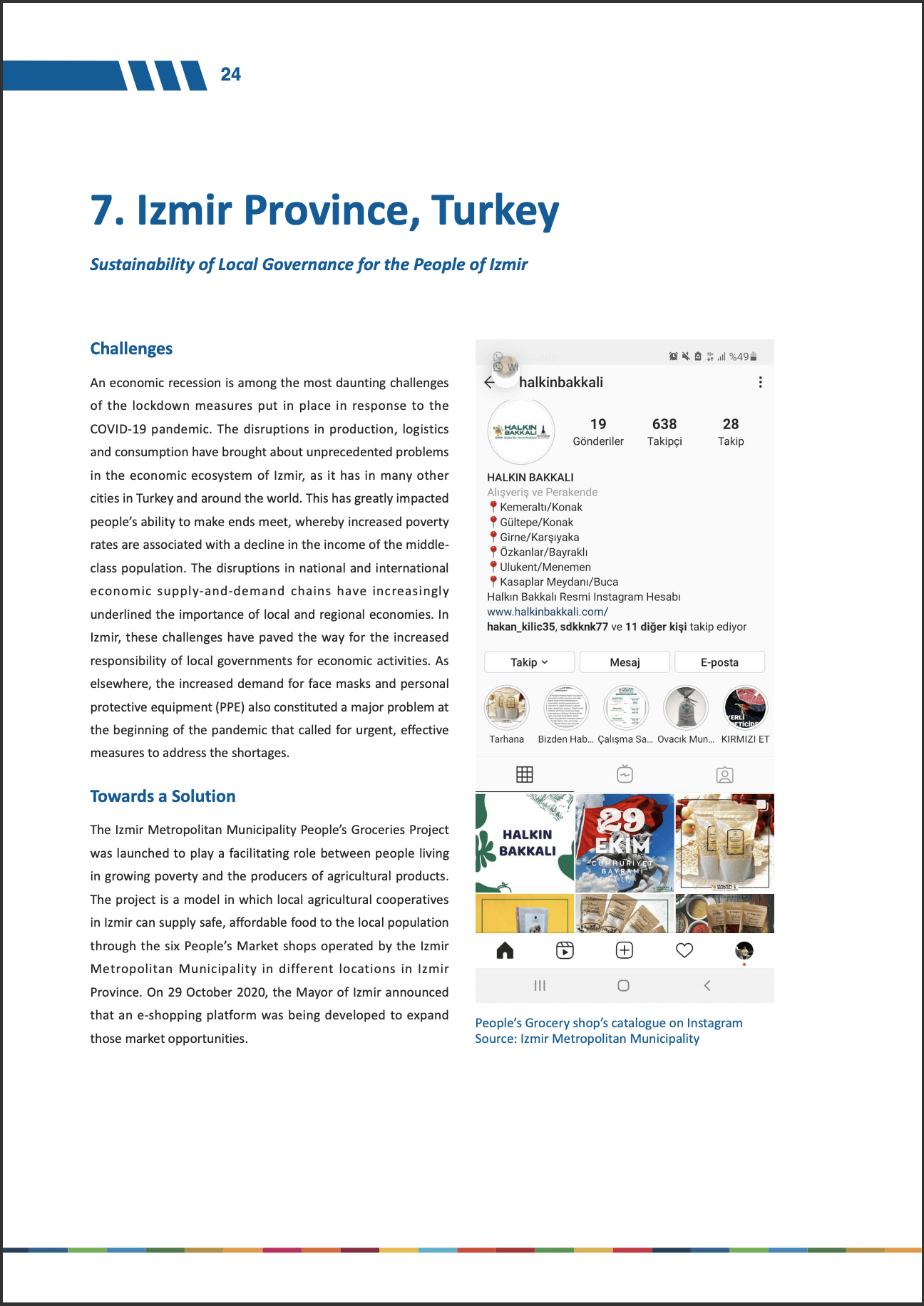 Sustainability of Local Governance – Izmir Province, Turkey