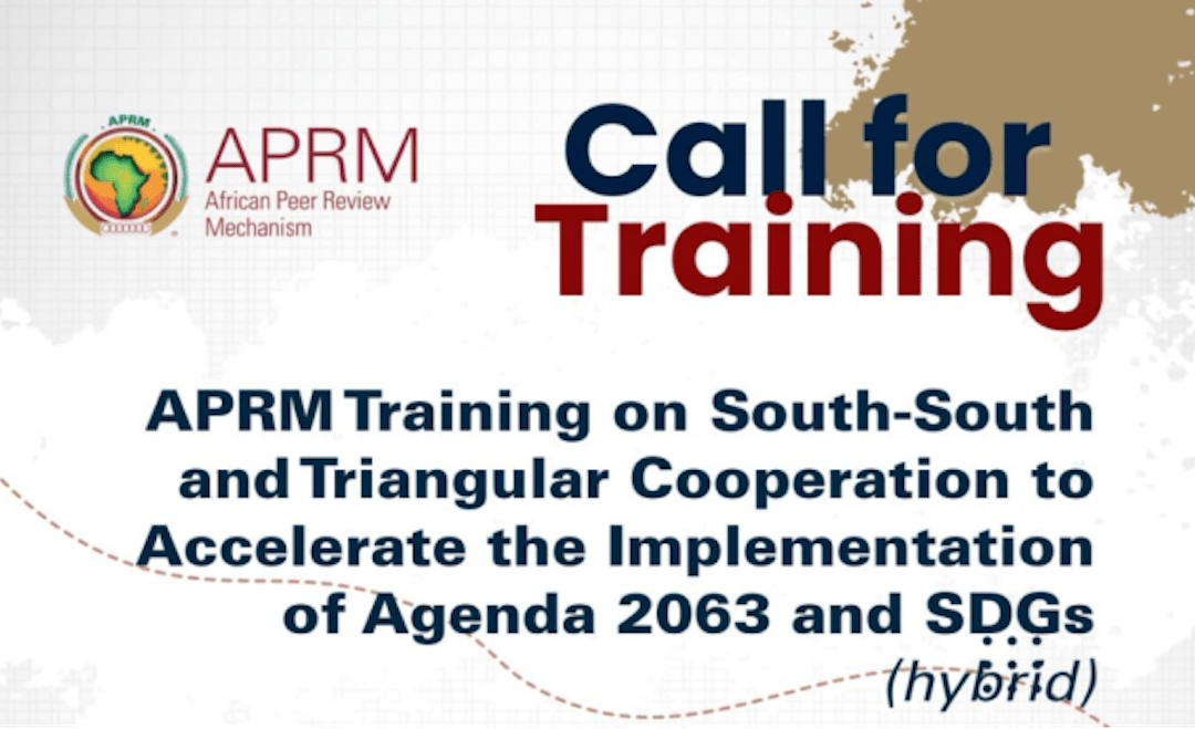 APRM E-Training on South-South and Triangular Cooperation for Accelerating the Implementation of Agenda 2063 and SDGs, 6 March-10 April 2024