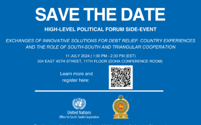 HLPF Side Event: Exchanges of Innovative Solutions for Debt Relief – Country Experiences and the Role of South-South and Triangular Cooperation