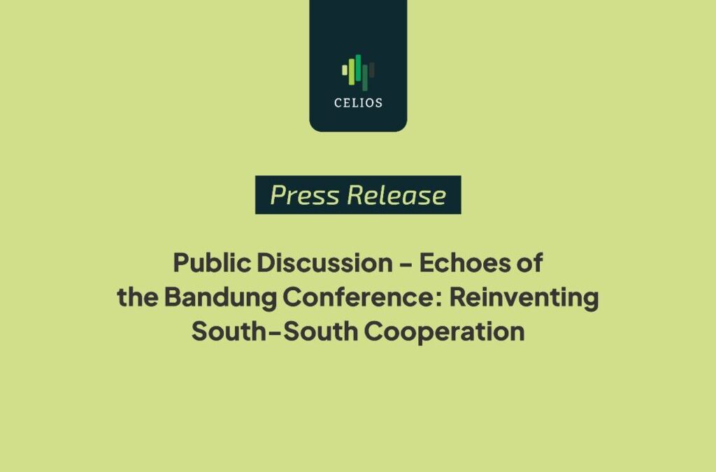Press Release: Public Discussion – Echoes of the Bandung Conference: Reinventing South-South Cooperation