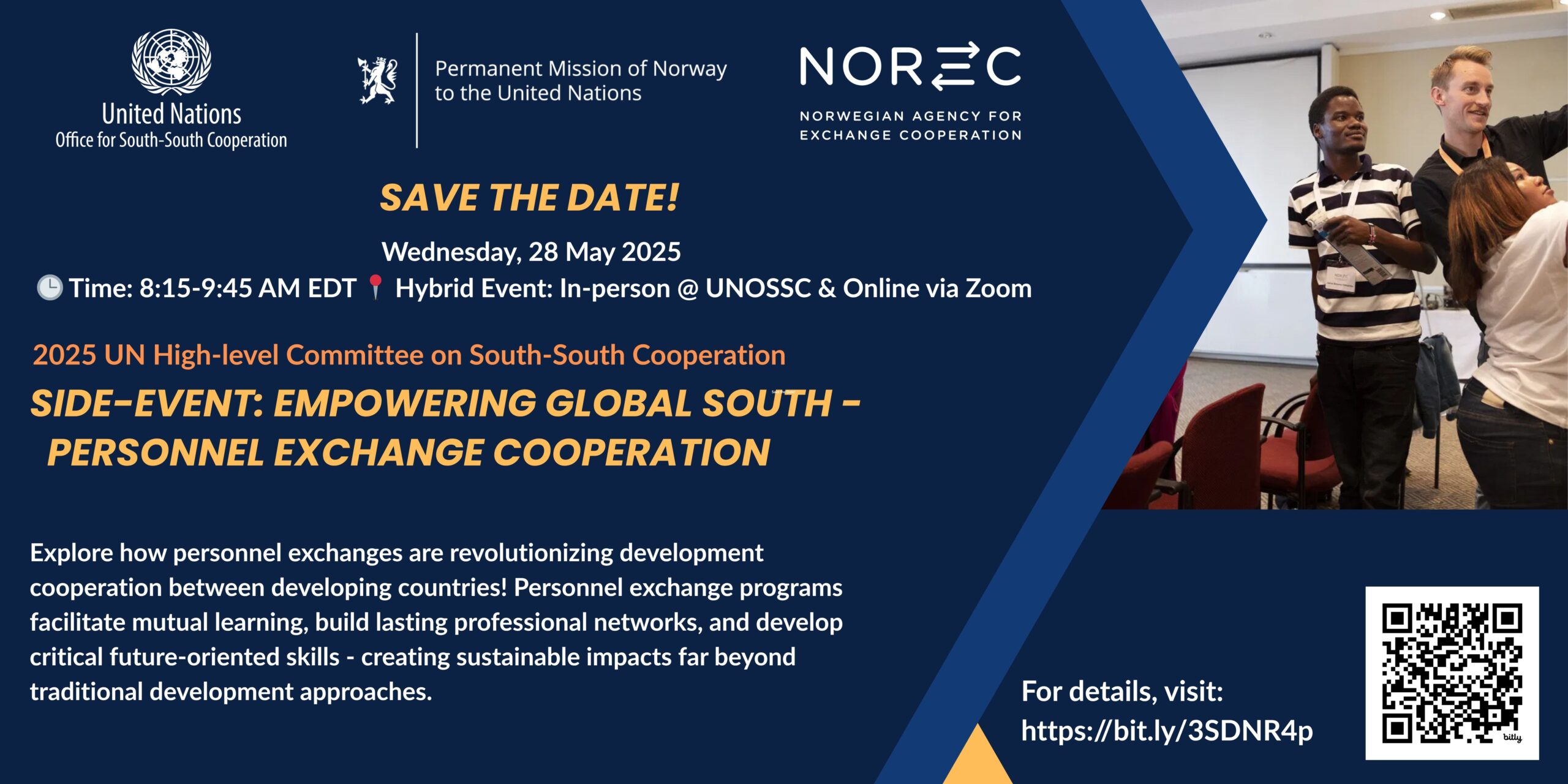Save the Date: HLC on SSC Side-event on Empowering Global South – Personnel Exchange Cooperation